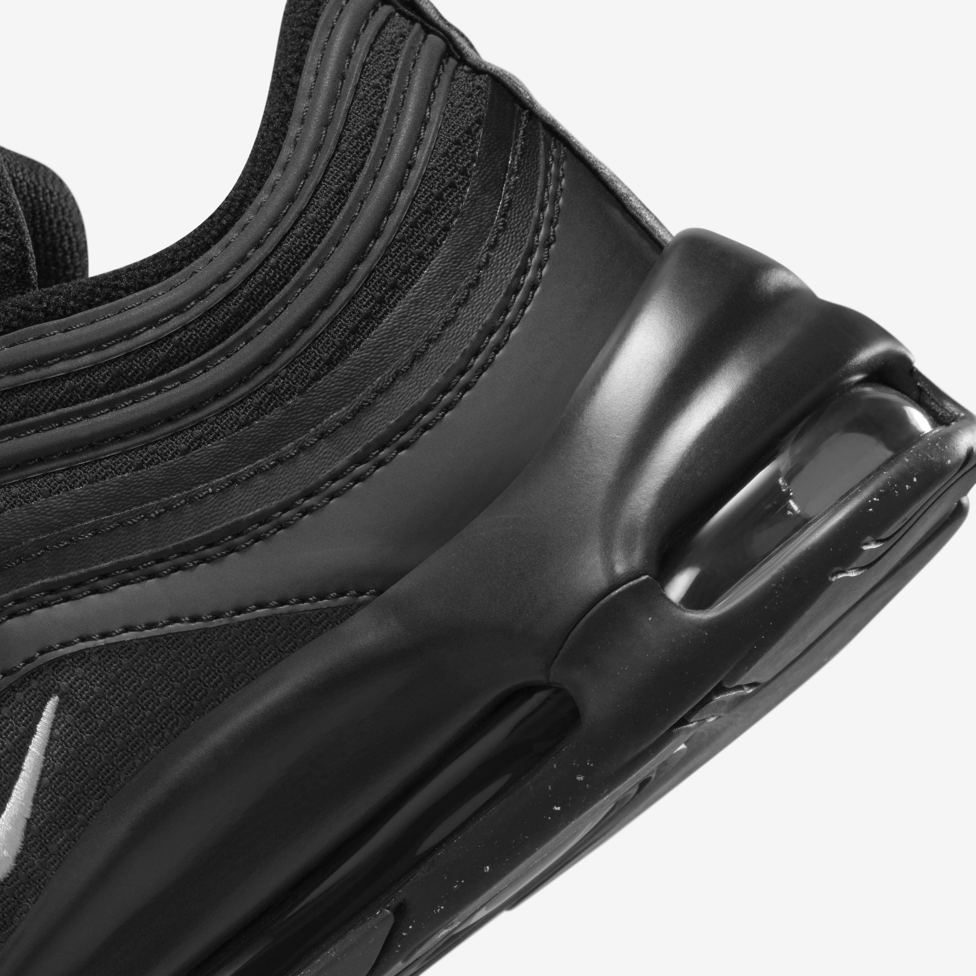 Nike air max 97 black leather shop