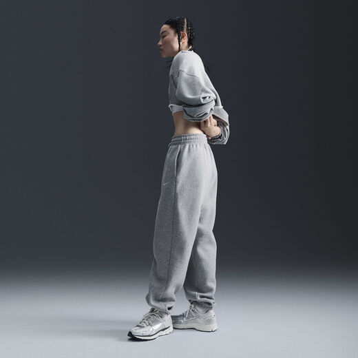 Trousers & Tights-Nike, Nike Sportswear Phoenix Fleece, Women's High-Waisted Oversized Tracksuit Bottoms