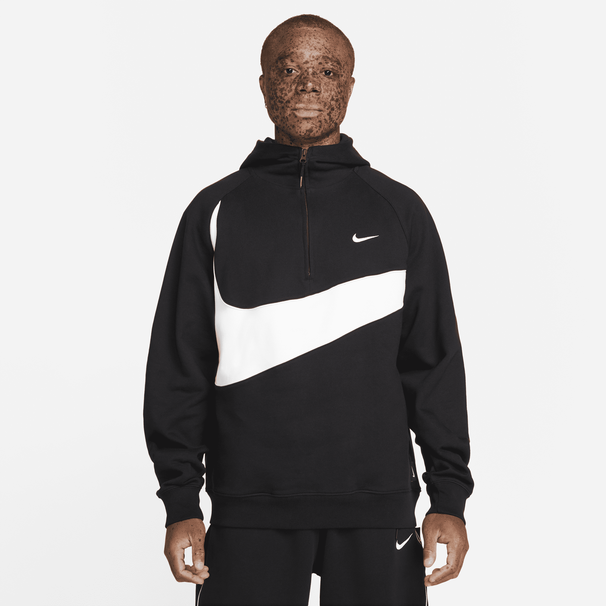 Nike big cheap swoosh hoodie
