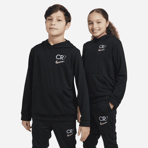 Shop CR7 Older Kids Pullover Football Hoodie Nike KSA