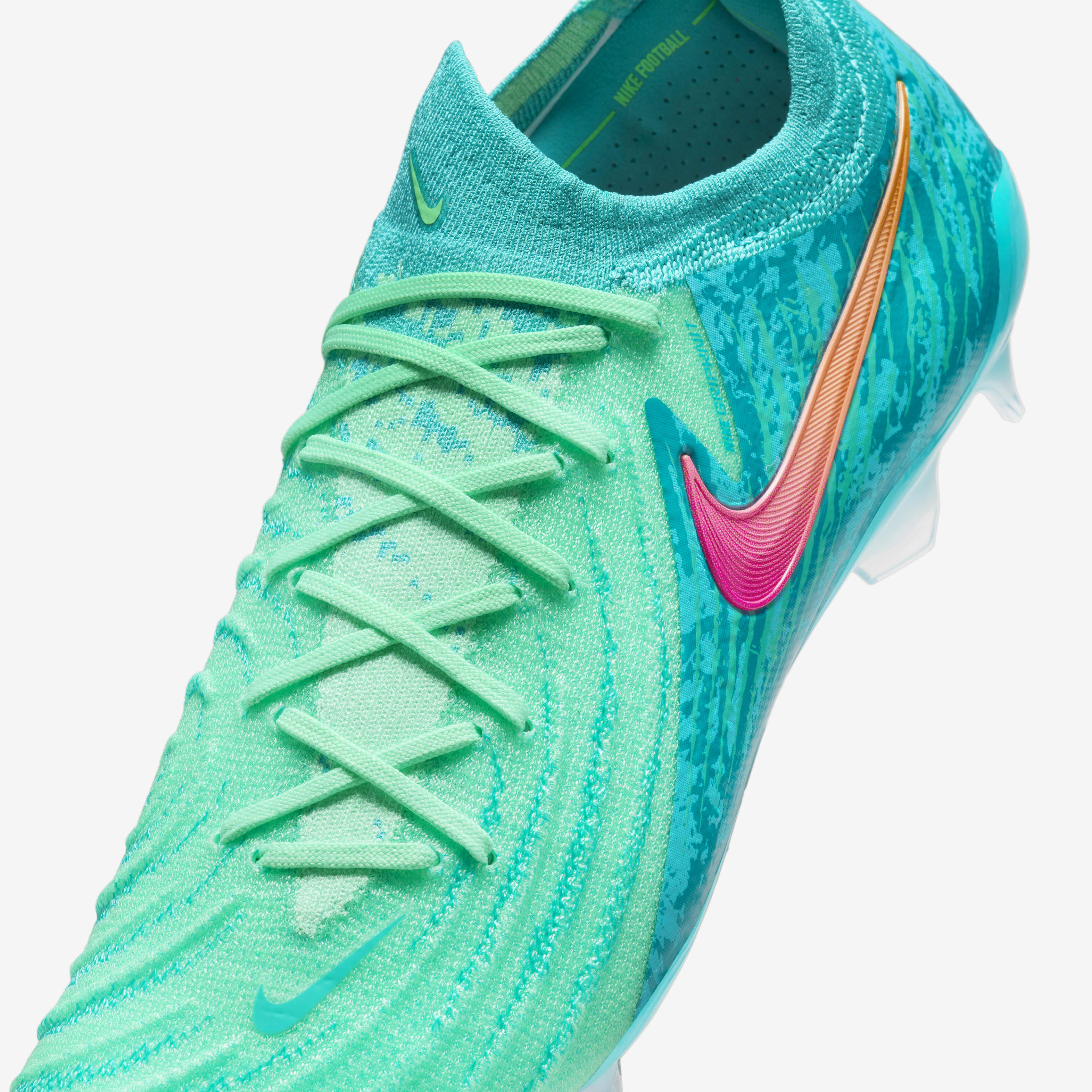 Buy Nike Phantom GX 2 Elite LV8 FG Low Top Football Boot Green Glow Black Nike Saudi Official