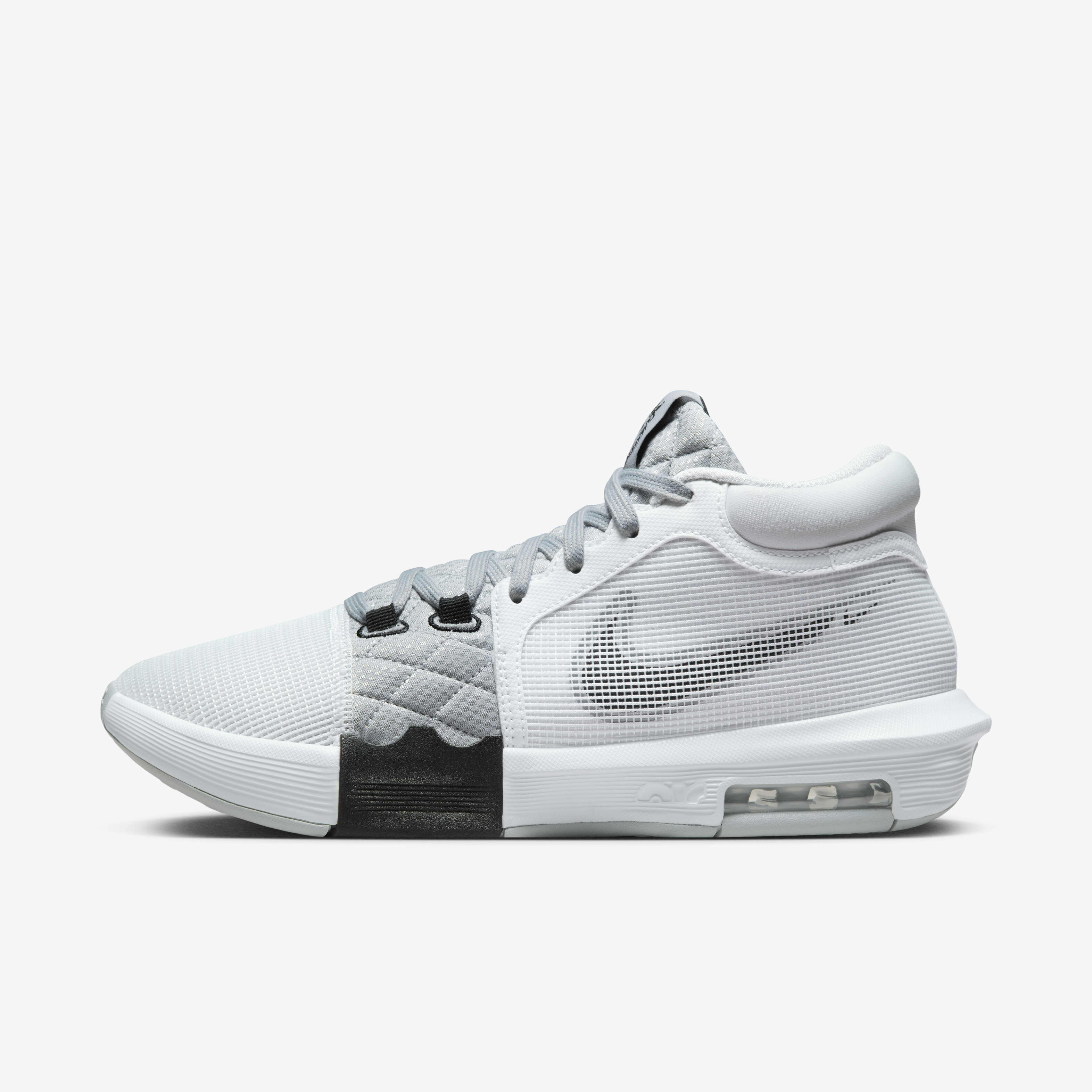 Buy LeBron Witness 8 Basketball Shoes White Light Smoke Grey Black Nike Saudi Official