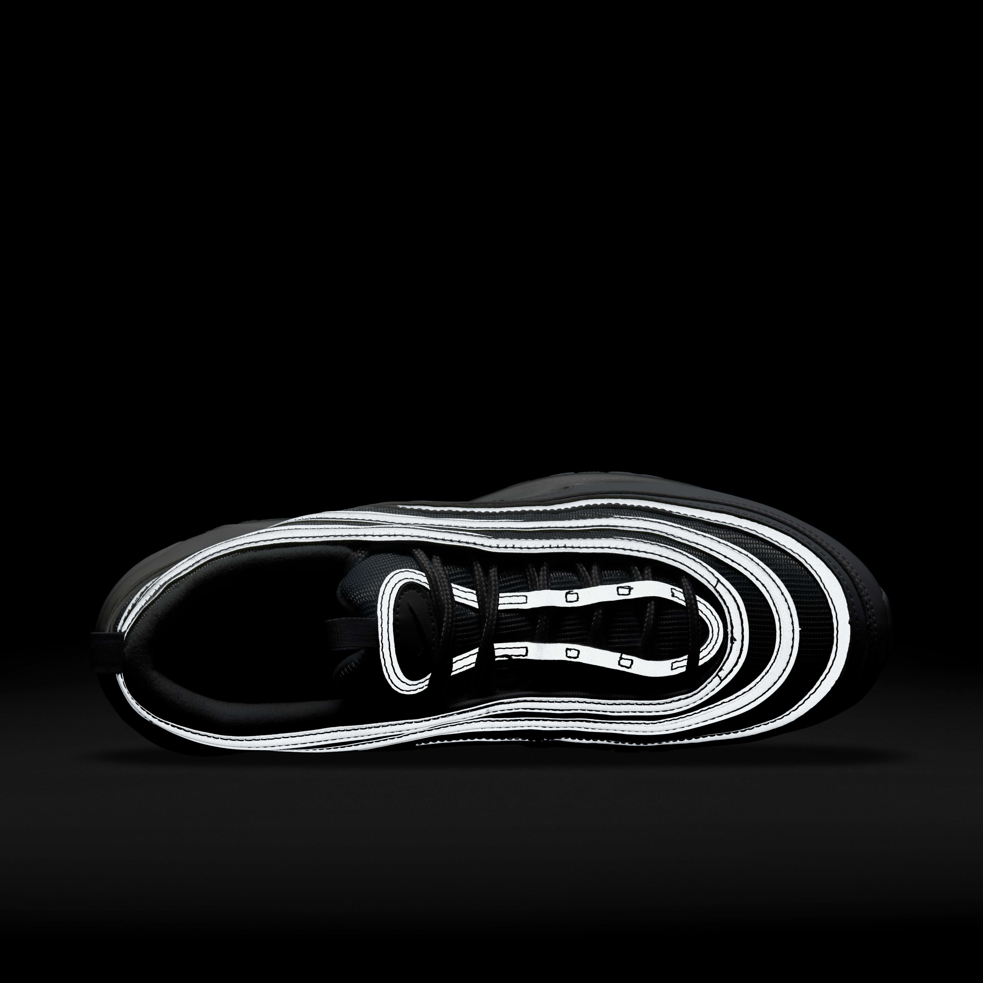 Air max 97 black and white reflective 2025