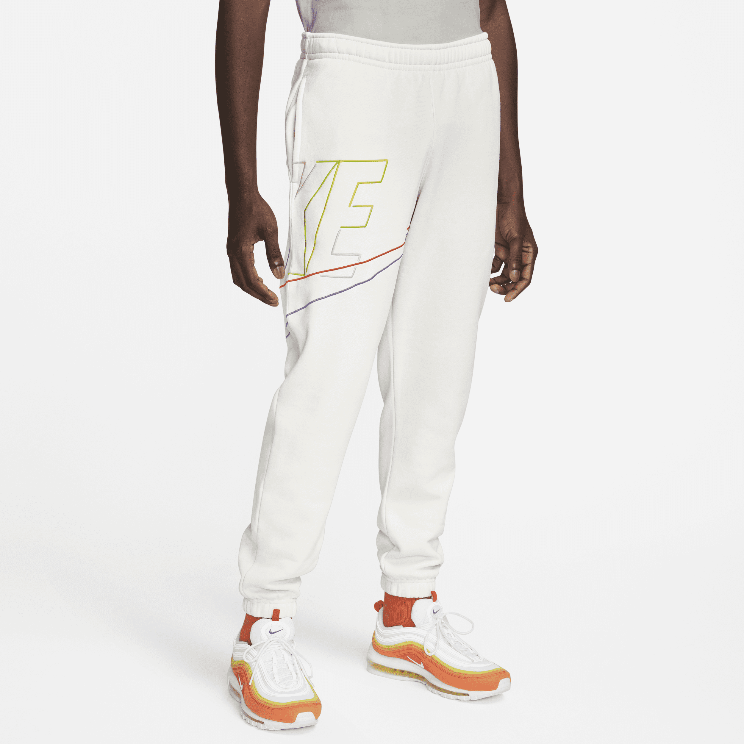 Jogging nike blanc store