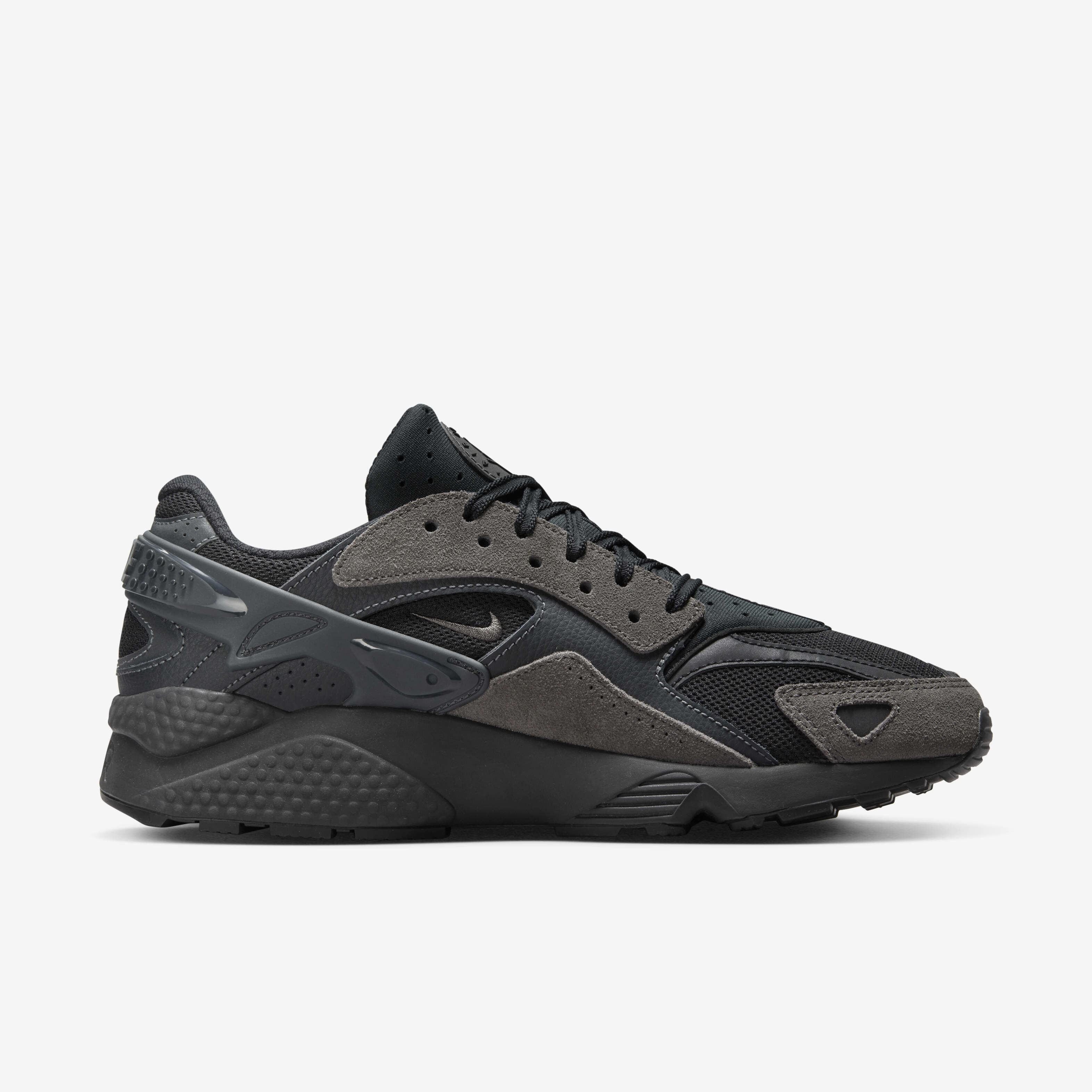 靴 NIKE AIR HUARACHE RUNNER BLACK/M.ASH Nike Air Huarache Runner Black Medium Ash Men's - DZ3306-003