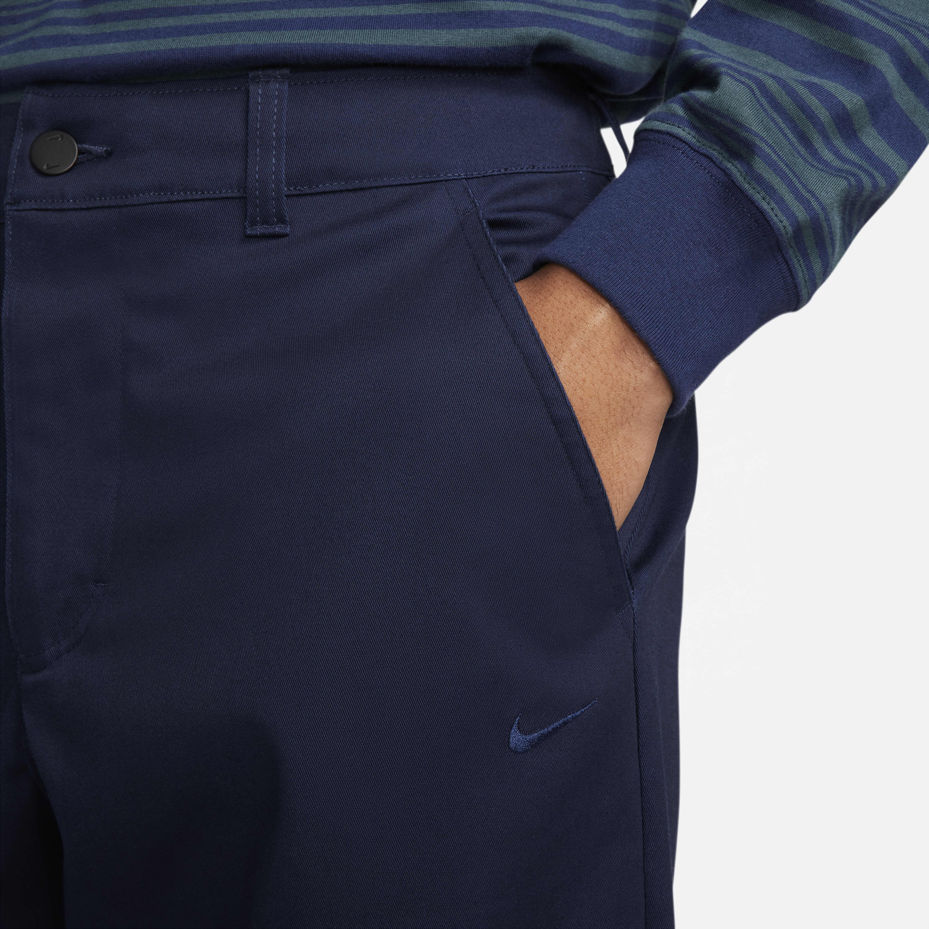 Buy Nike Life Men's El Chino Trousers - Obsidian/Obsidian