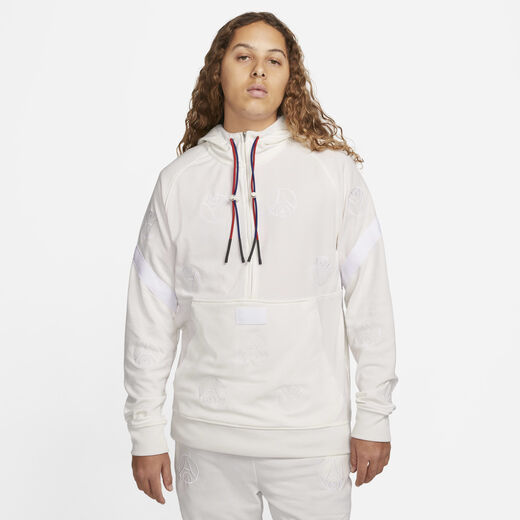 هودي وسويت شيرت كرة القدم-نايكي, باريس سان-جيرمان, هودي كرة القدم نايكي دراي-فت بنصف سحاب للرجال