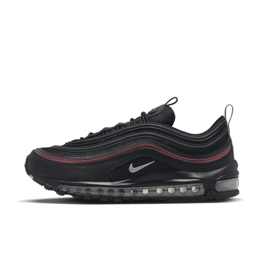 Nike air max '97 sales - men's black/university red/metallic silver
