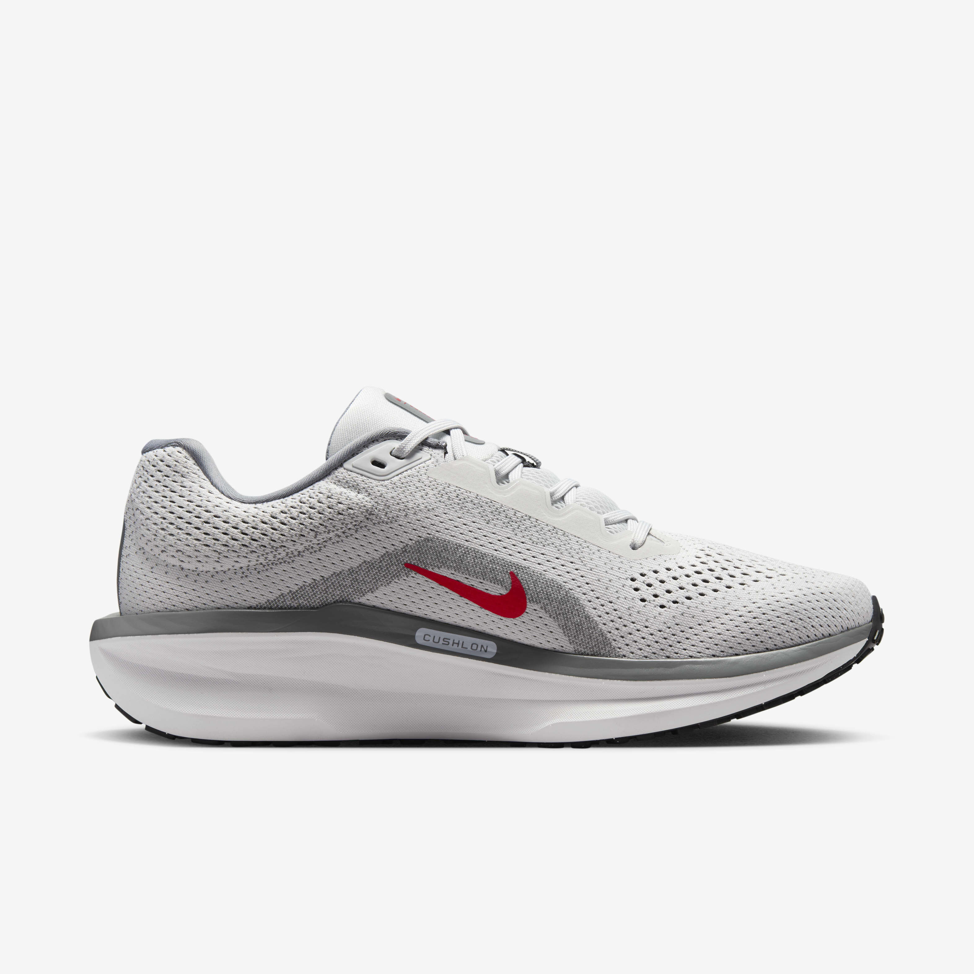 Buy Nike Winflo 11 Men s Road Running Shoes Photon Dust Smoke Grey Light Smoke Grey Fire Red Nike Saudi Official