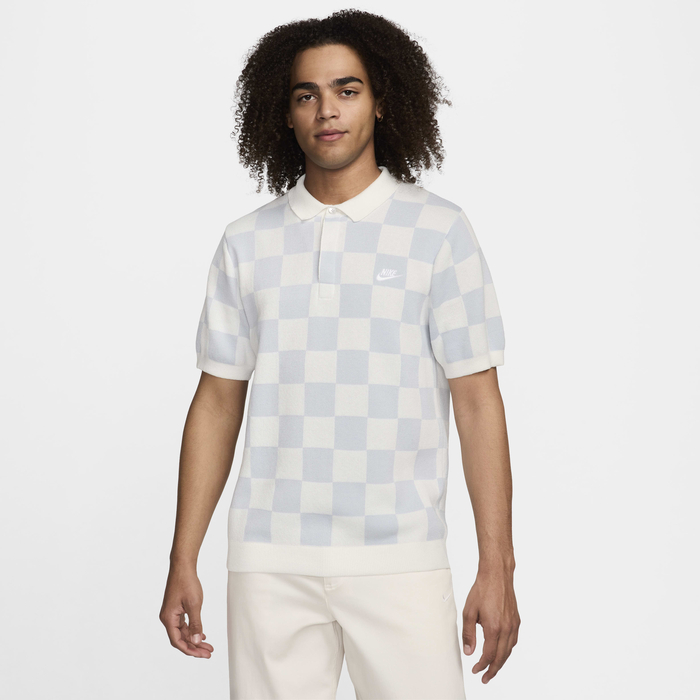 Buy Nike Sportswear Club Men's Chequers Polo Sail/Pure Platinum