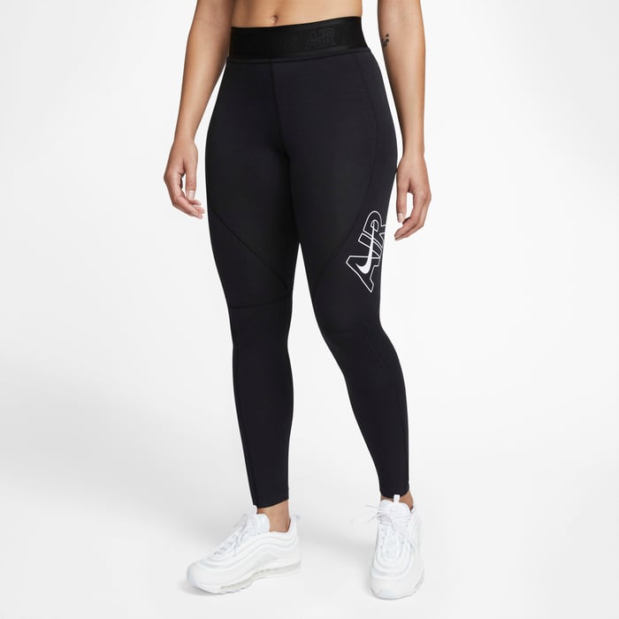 Buy Nike Air Women's High-Waisted Graphic Leggings Black/Dark