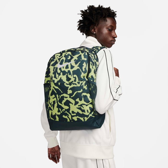 Buy Nike Brasilia Backpack (Medium, 24L) Deep Jungle/Light Lemon