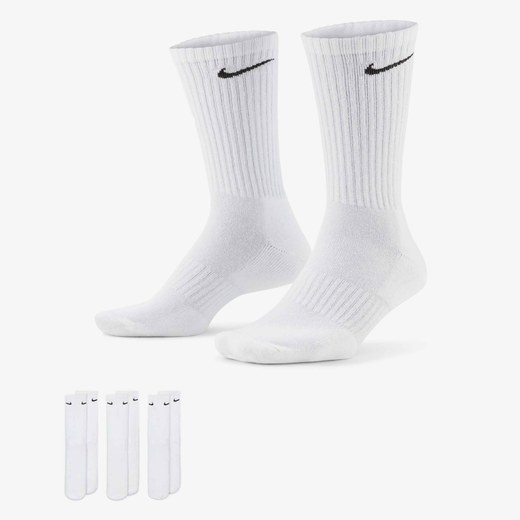 All Accessories & Equipments-Nike, Nike Everyday Cushioned, Training Crew Socks (3 Pairs)