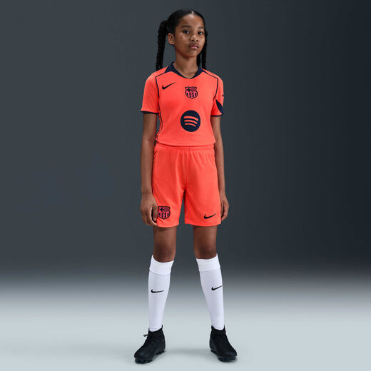 Football Teams-Nike, F.C. Barcelona 2025/26 Stadium Third, Older Kids' Nike Dri-FIT Total 90 Football Replica Shorts Football Teams-Nike, F.C. Barcelona 2025/26 Stadium Third, Older Kids' Nike Dri-FIT Total 90 Football Replica Shorts