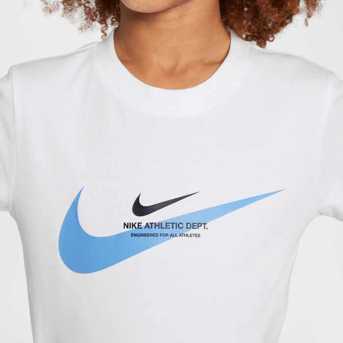 Buy Nike Sportswear Older Kids' (Boys') T-Shirt White/Blue