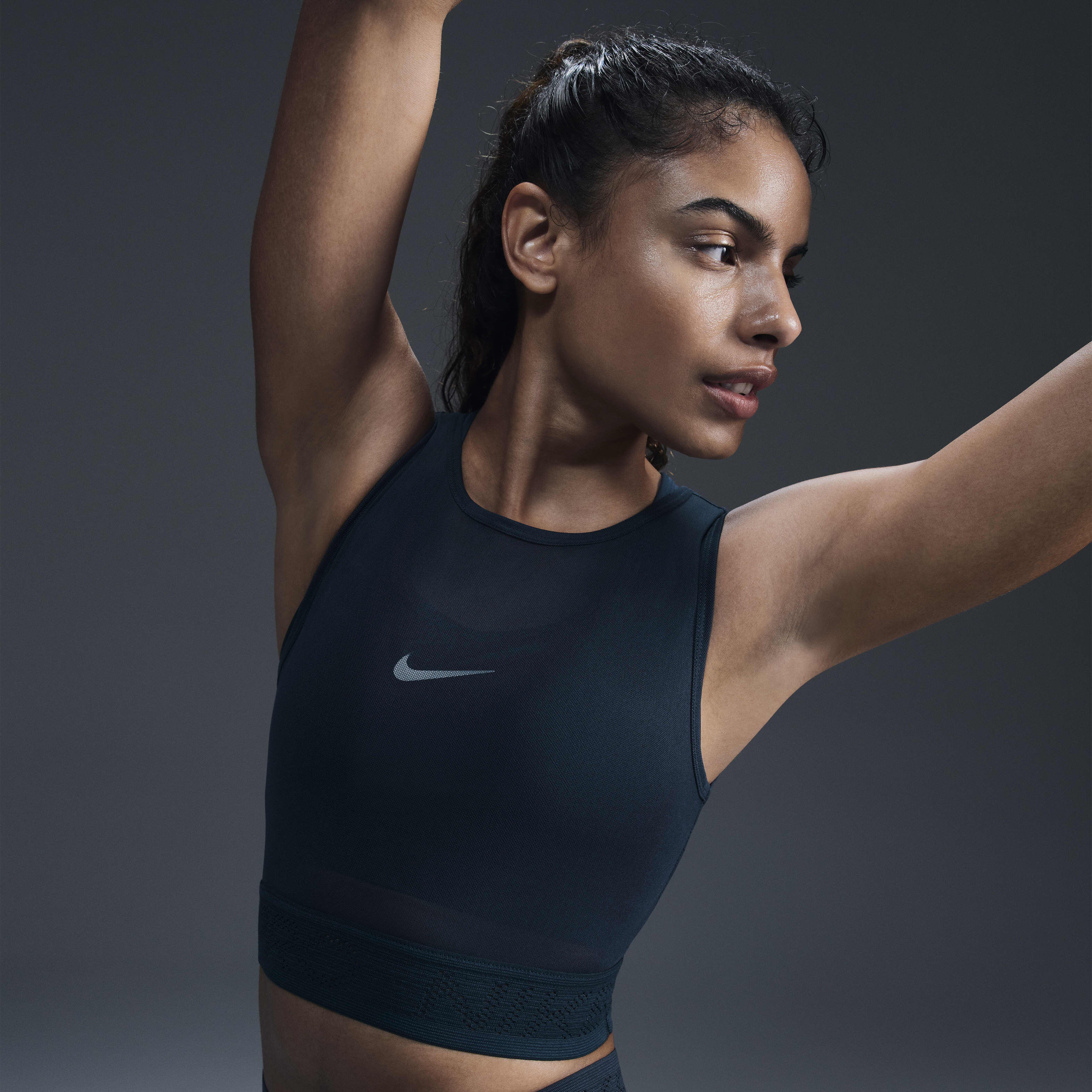 Buy Nike Pro Women s Mesh Tank Top Nike Saudi Official