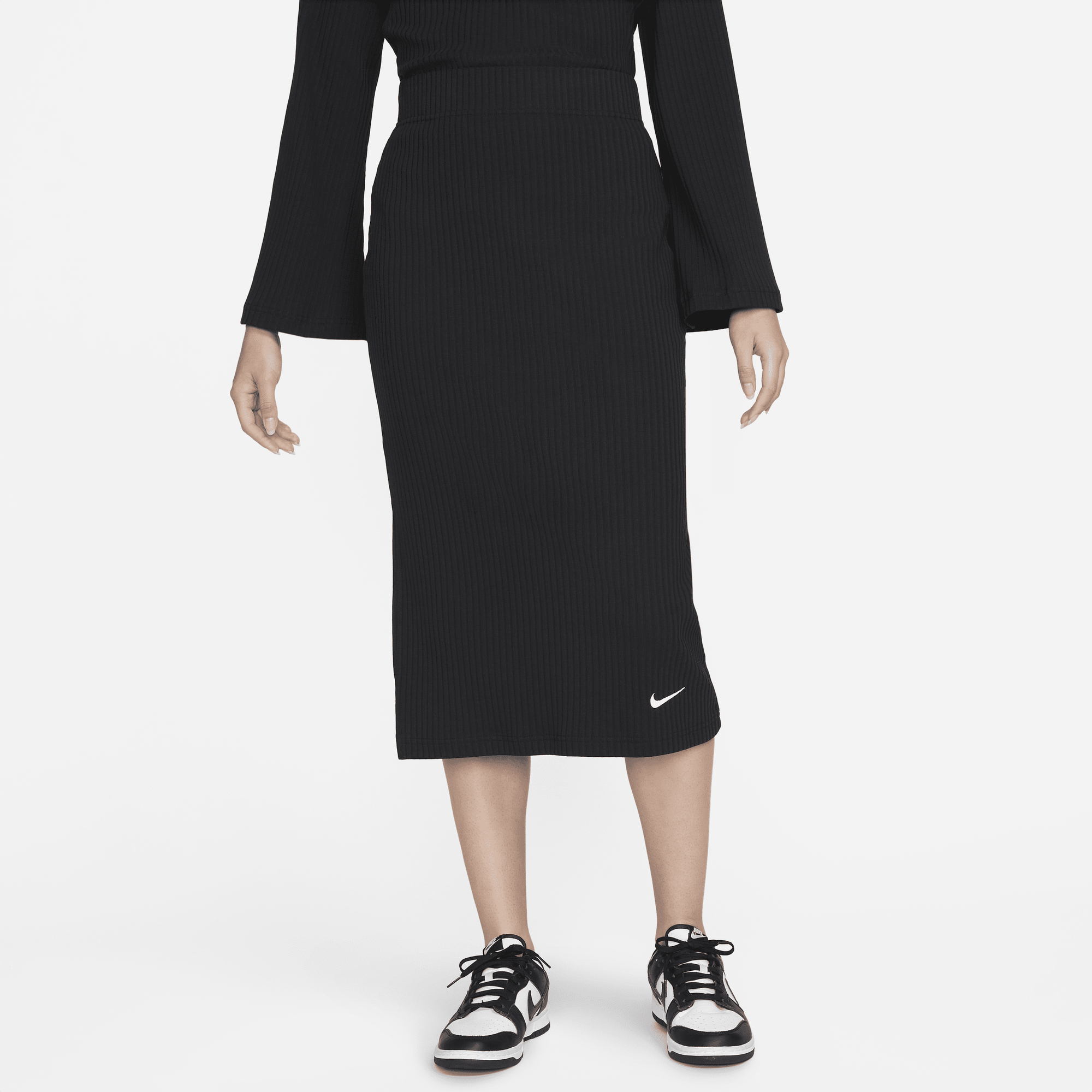 Nike white top pencil skirt