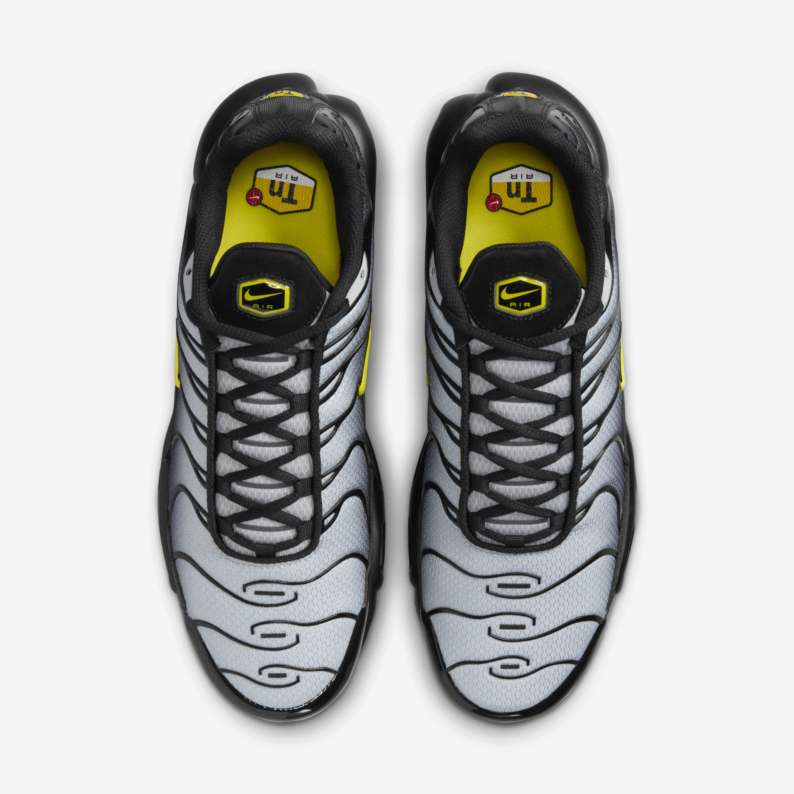 Buy Nike Air Max Plus Men s Shoes Black Wolf Grey Opti Yellow Nike Saudi Official