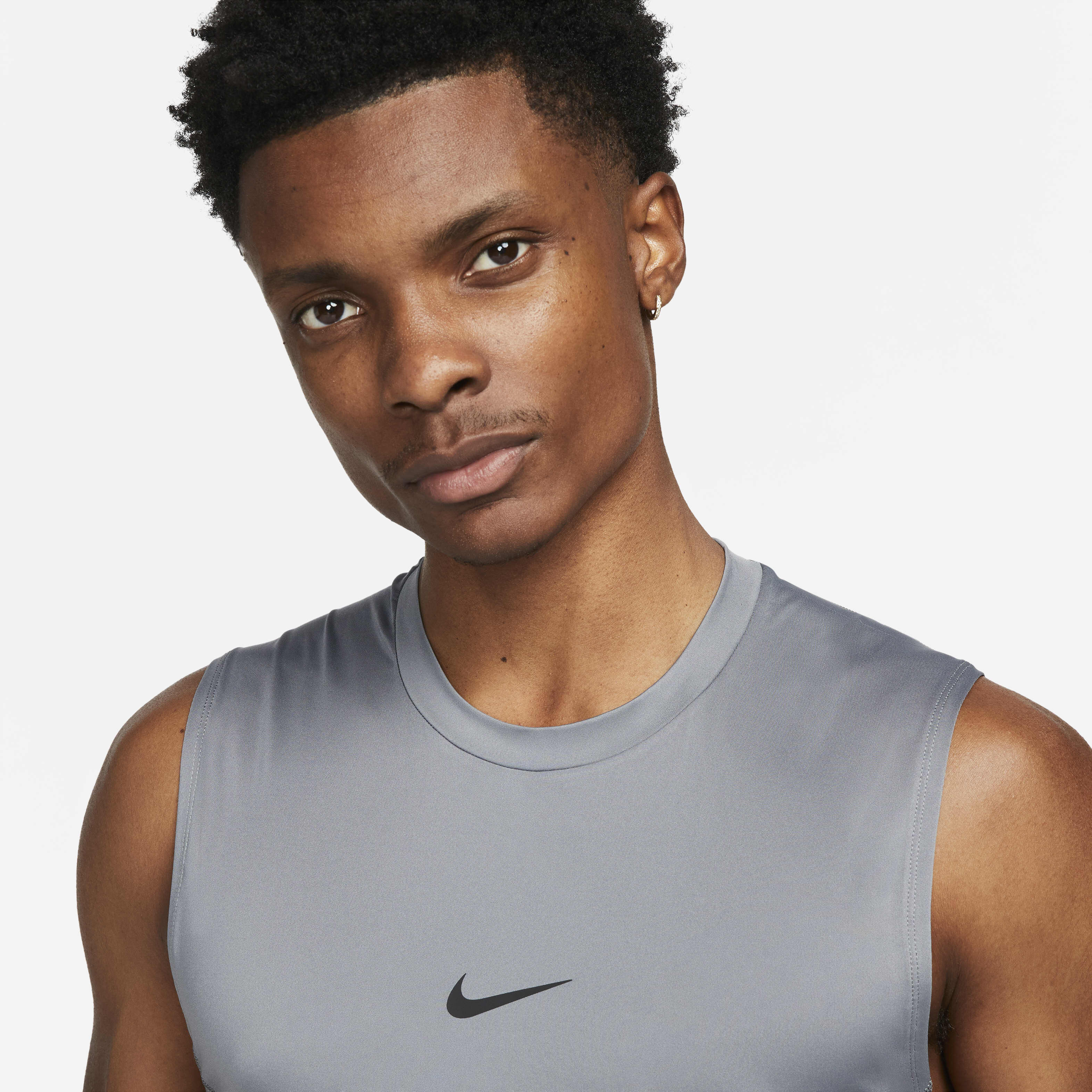 Men's sleeveless fitted top nike pro outlet