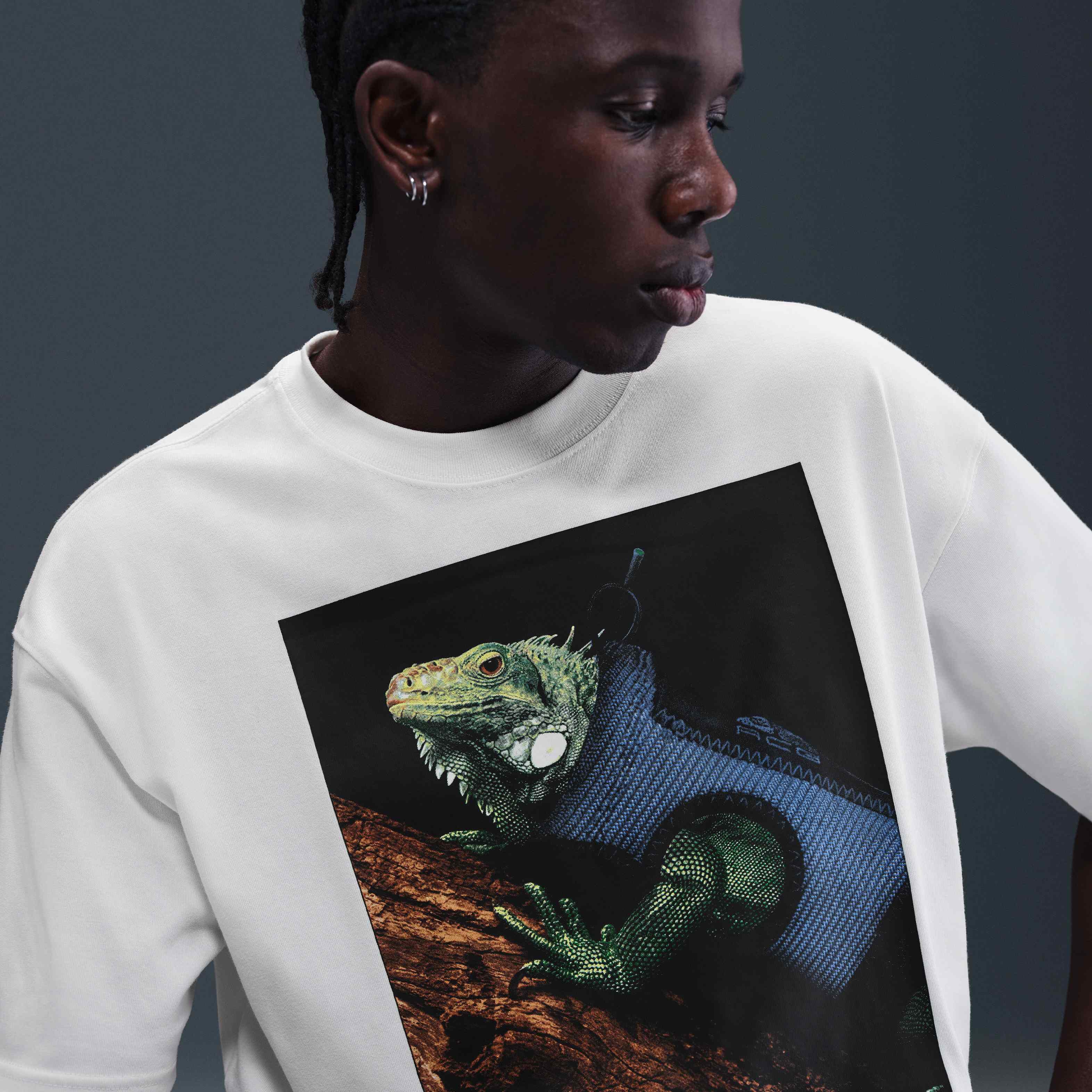 Tシャツ・カットソー Nike SS25 ACG IGUANA TEE (HJ0889 121) Nike ACG White Iguana Vest T-Shirt – Puffer Reds