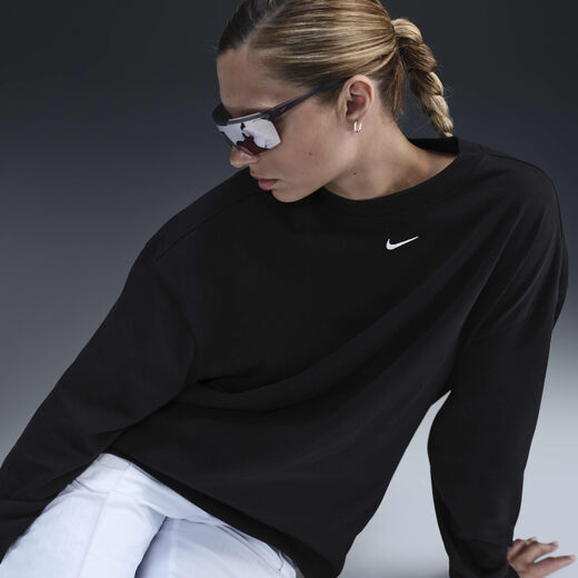 Women's Tops & T-Shirts Sale-Nike, Nike Sportswear Essential, Women's Oversized Long-Sleeve T-Shirt