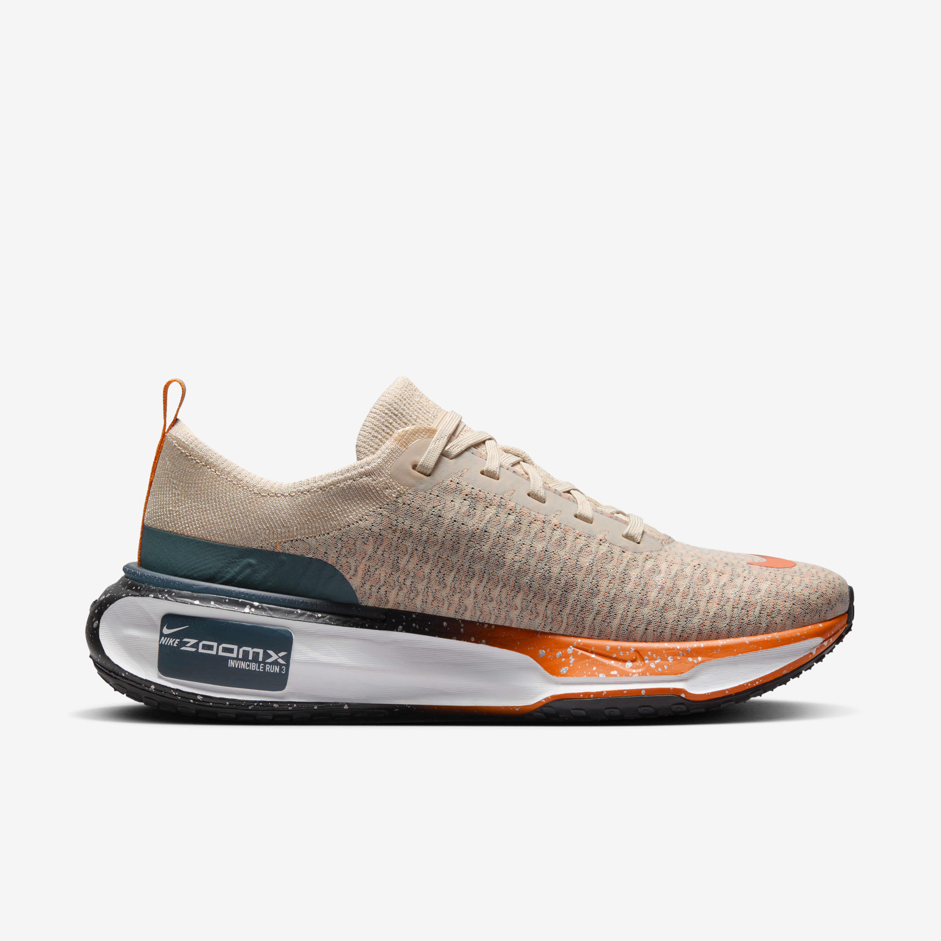 Nike ZoomX Invincible Run Flyknit 3 “Oatmeal/Black-Safety Orange” BUY Nike Zoomx Invincible Run FK 3 Oatmeal / Black | Kixify  main image 4