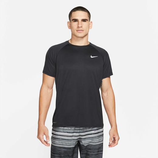 Swimwear-Nike Swim, Nike Essential, Men's Short-Sleeve Hydroguard Swimming Top