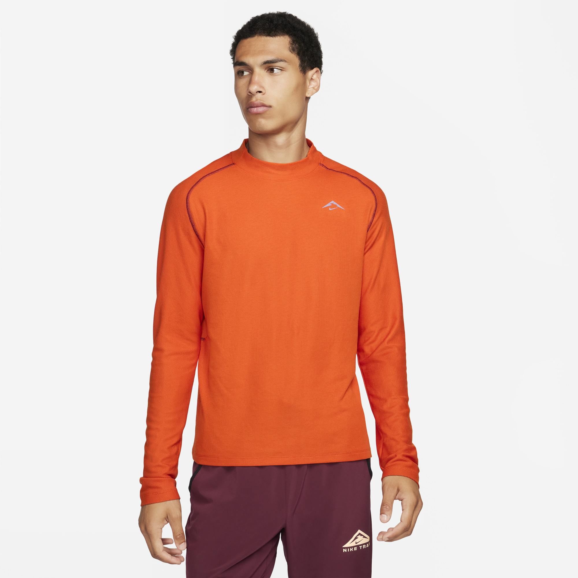 Nike tech poly orange top
