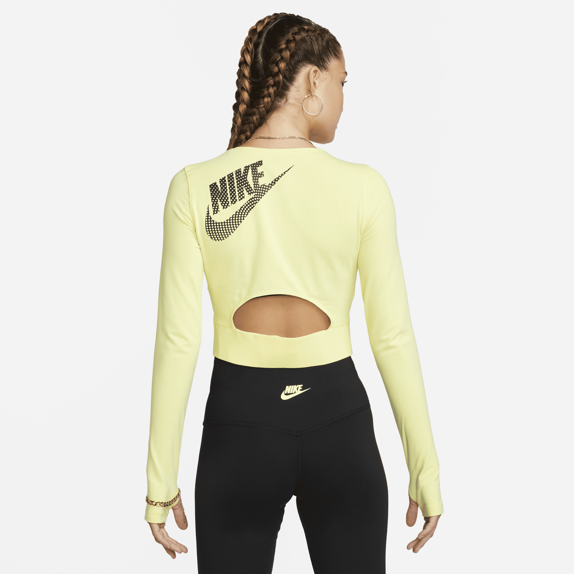 Nike air long sleeve top crop top