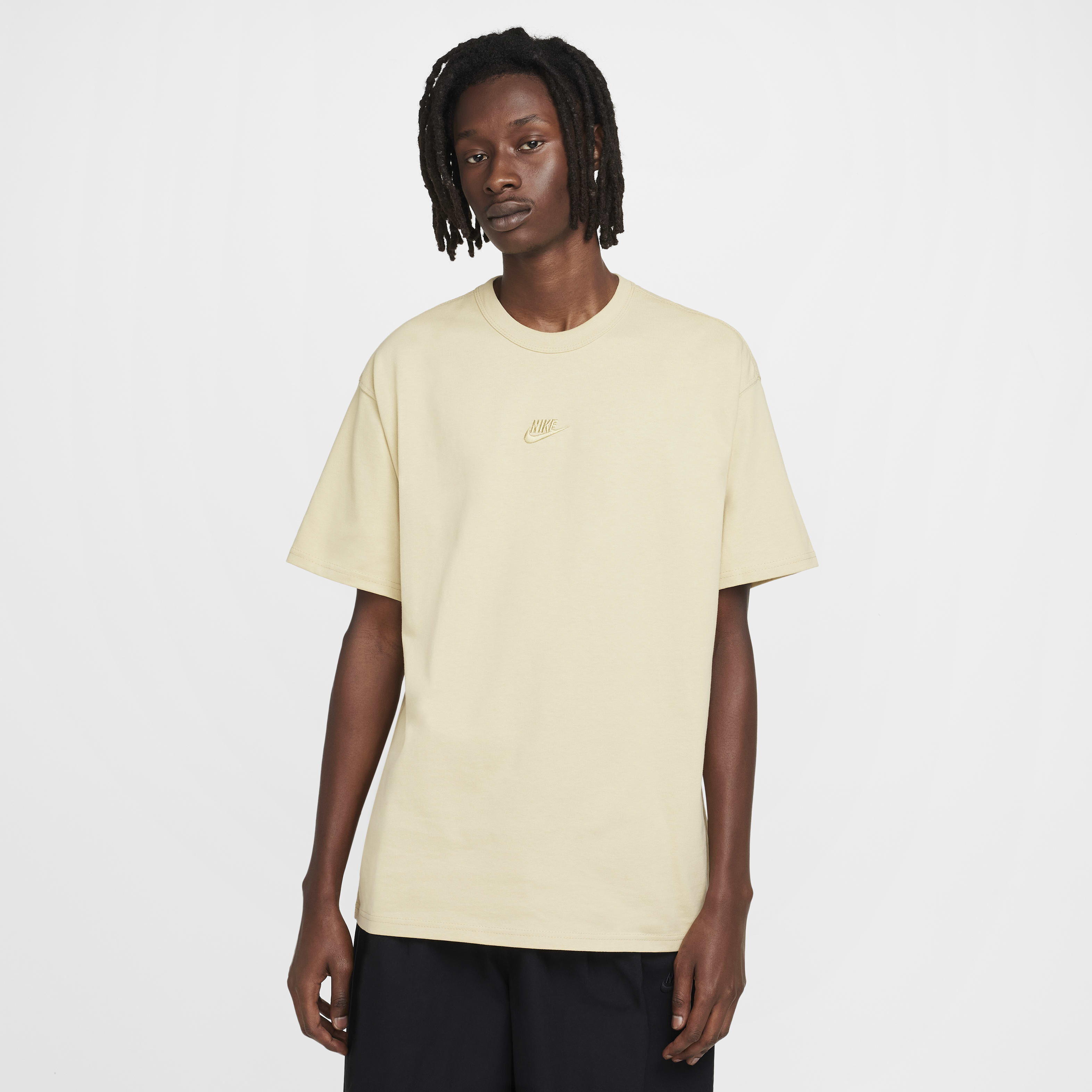 Cream nike shirt top