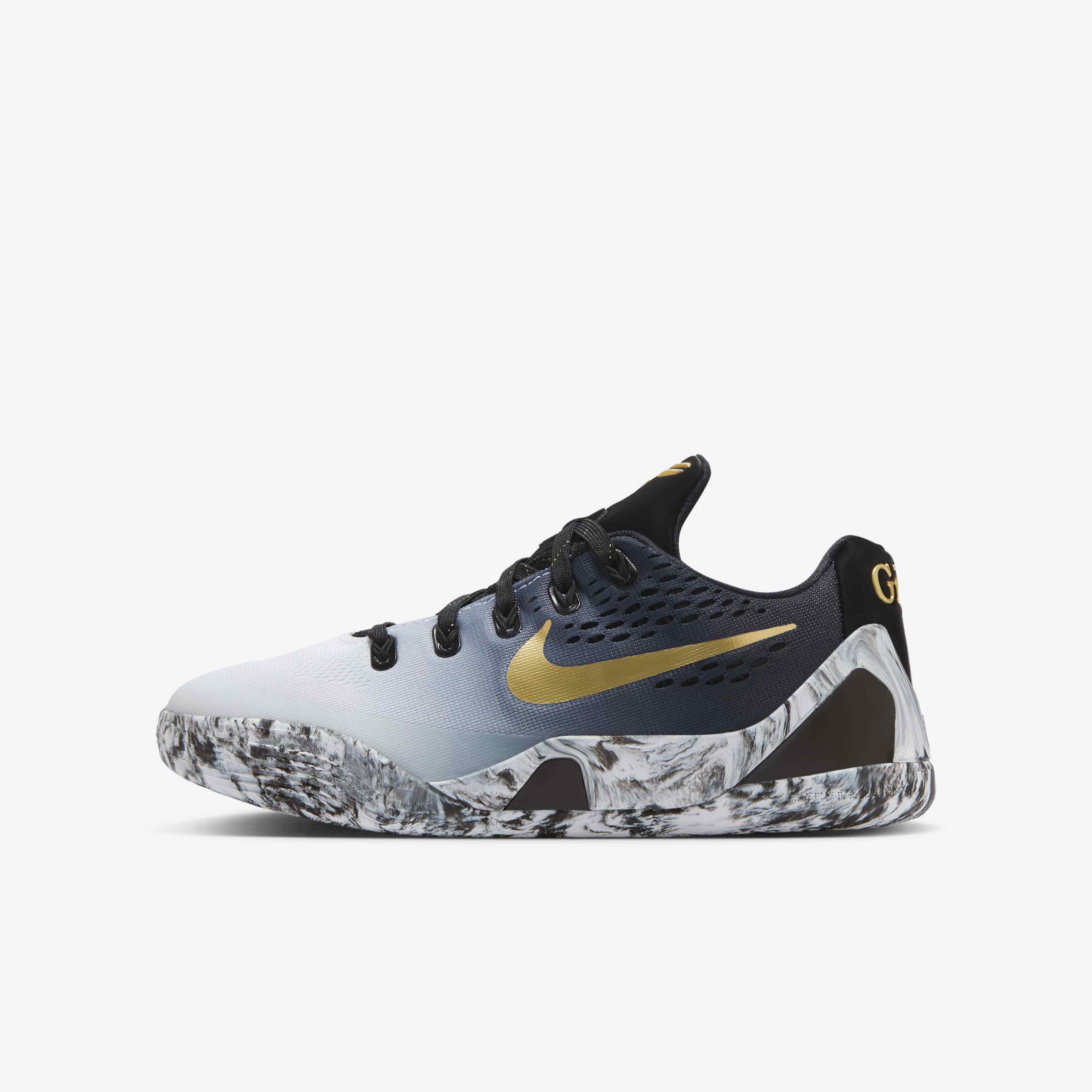 Buy Kobe IX Older Kids' Basketball Shoes - Black/White