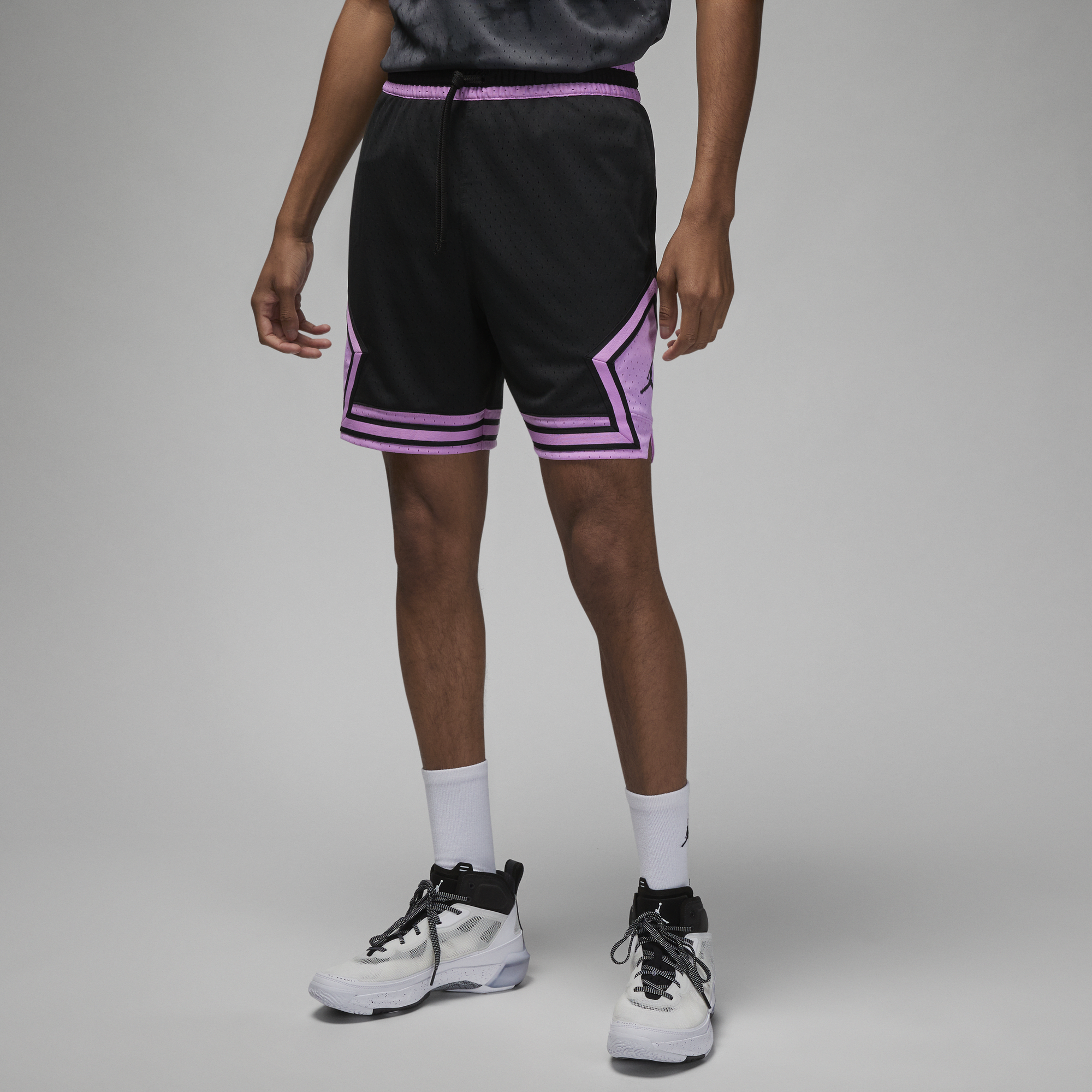 Black and online purple nike shorts