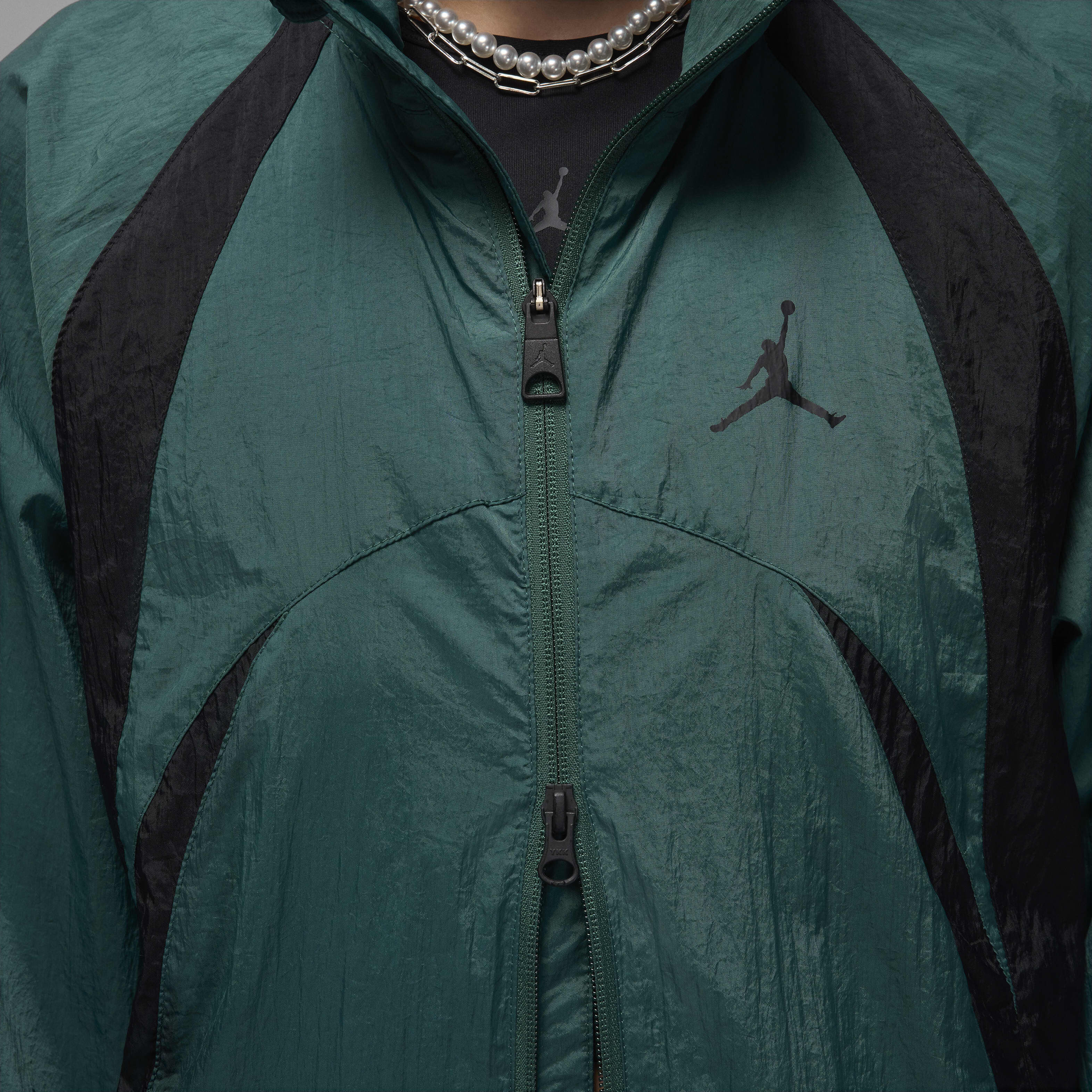 Jordan M J Sprt Jam Warm Up Jacket OXIDIZED GREEN/BLACK