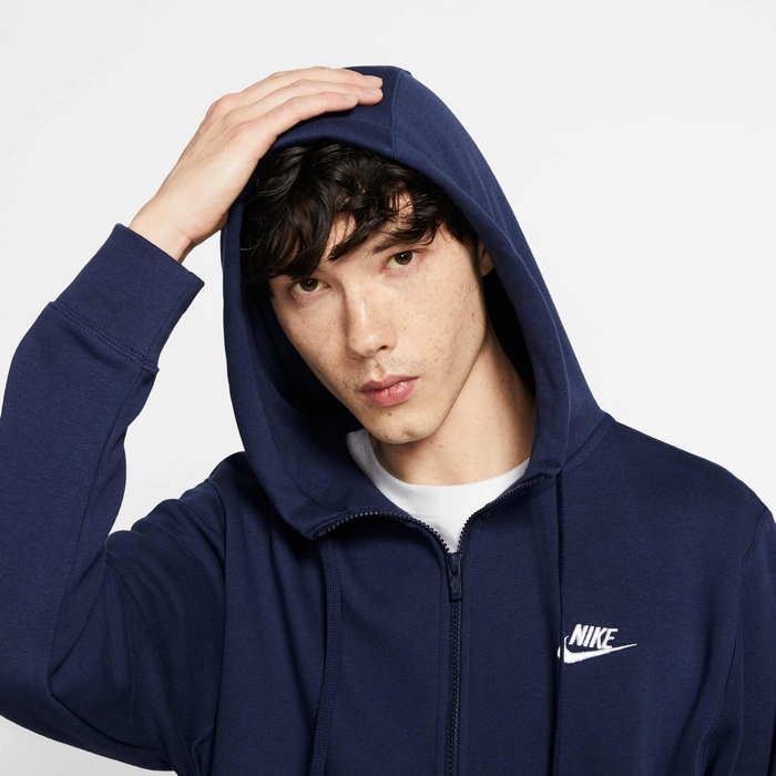 Buy Nike Sportswear Club Fleece Men's Full-Zip Hoodie - Midnight Buy Nike Sportswear Club Fleece Men's Full-Zip Hoodie - Midnight