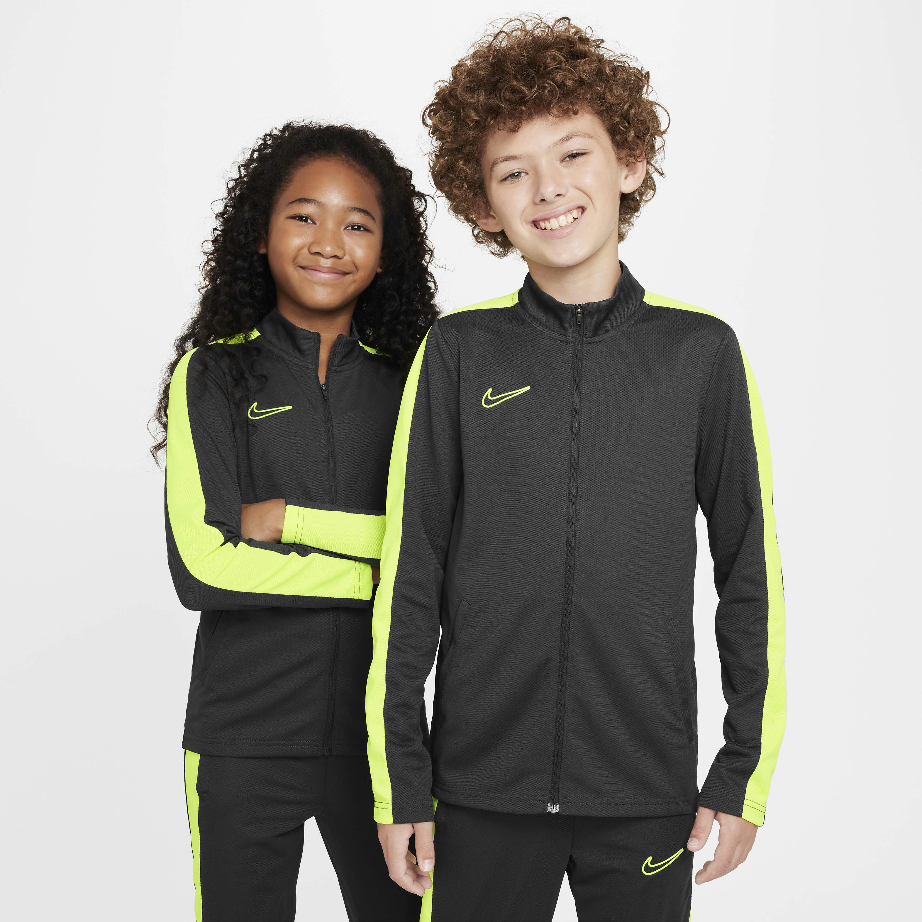 Buy Nike Dri FIT Academy Kids Football Tracksuit Anthracite Volt Volt Nike Saudi Official