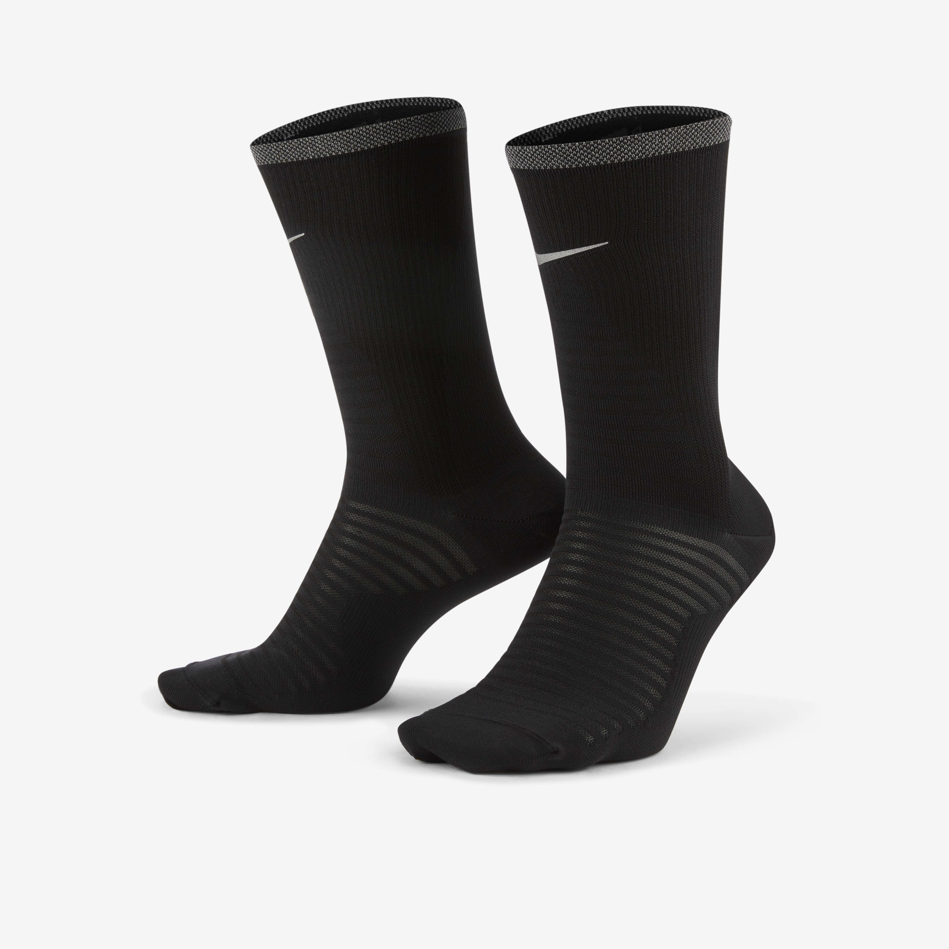 Buy Nike Spark Lightweight Running Crew Socks Black Reflect Silver Nike Saudi Official