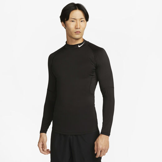 Nike Football Training-Nike, Nike Pro, Men's Dri-FIT Fitness Mock-Neck Long-Sleeve Top