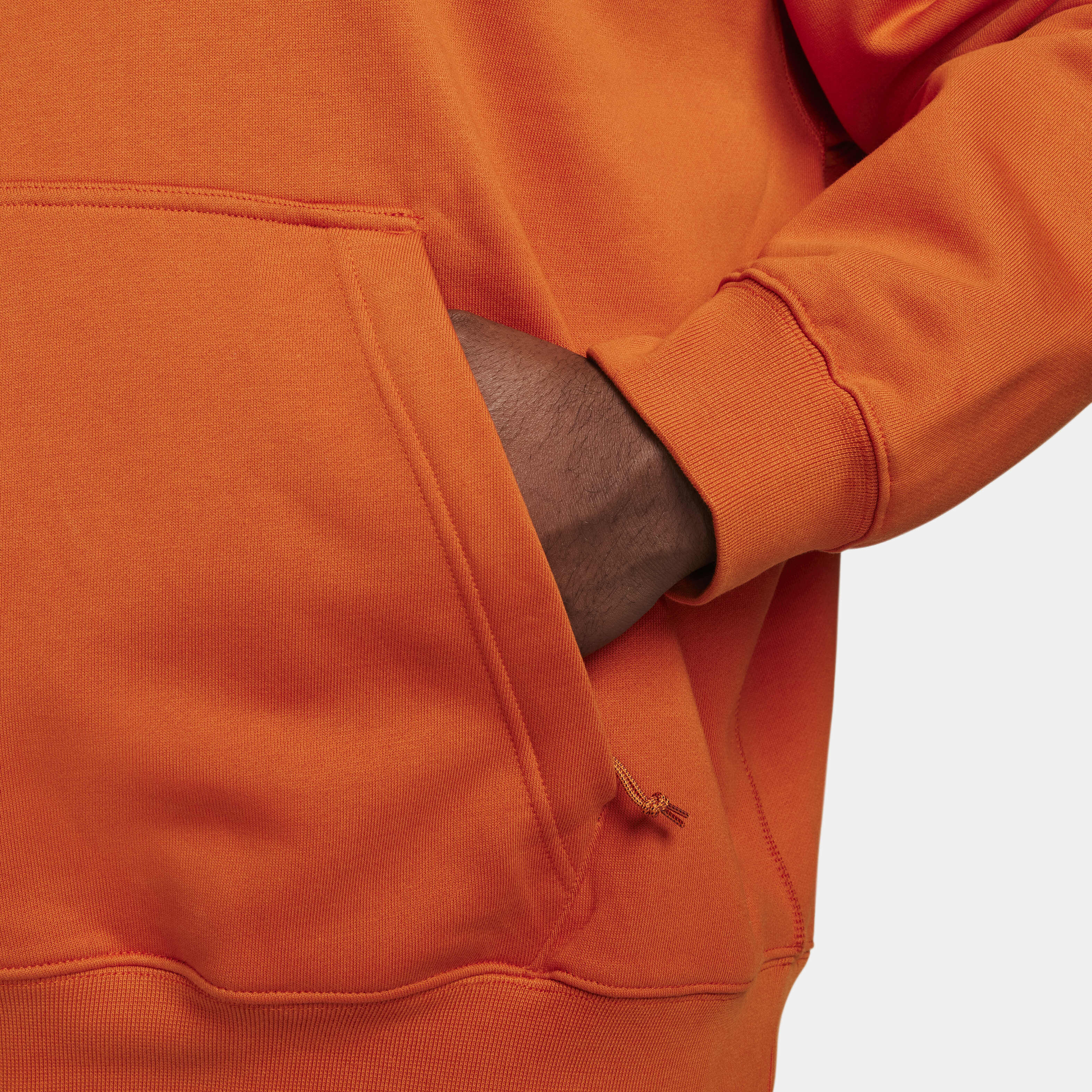 orange nike therma fit hoodie