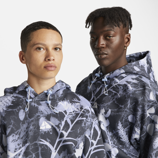 Shop ACG Therma FIT Fleece All Over Print Hoodie Nike KSA