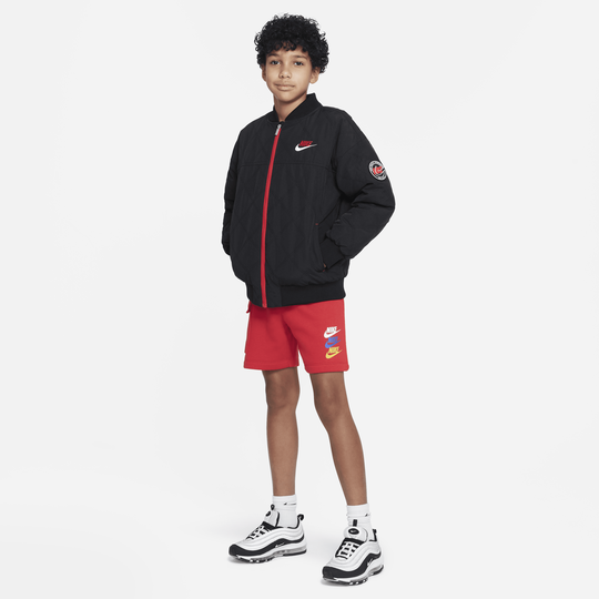 Boys fleece 2025 nike shorts