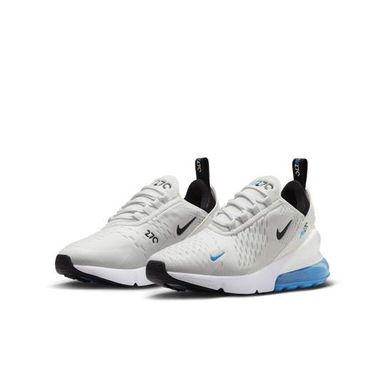 Nike air max 270 black blue bubble hot sale