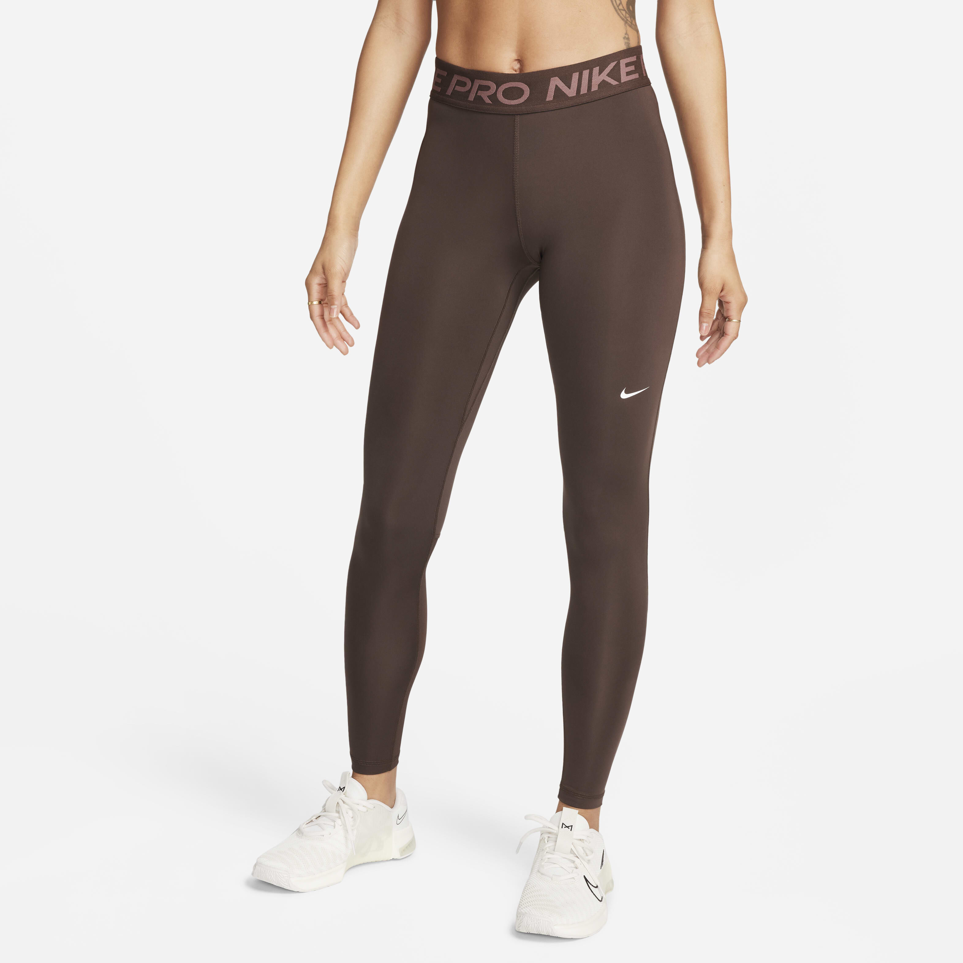 Burgundy nike pro leggings store
