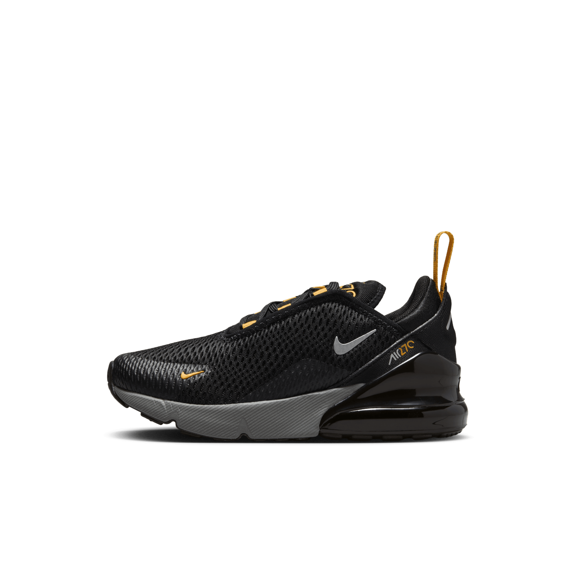 Nike airmax 270 black gold best sale
