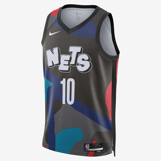 T-Shirts & Tops-Nike, Brooklyn Nets City Edition 2023/24, Men's Nike Dri-FIT NBA Swingman Jersey