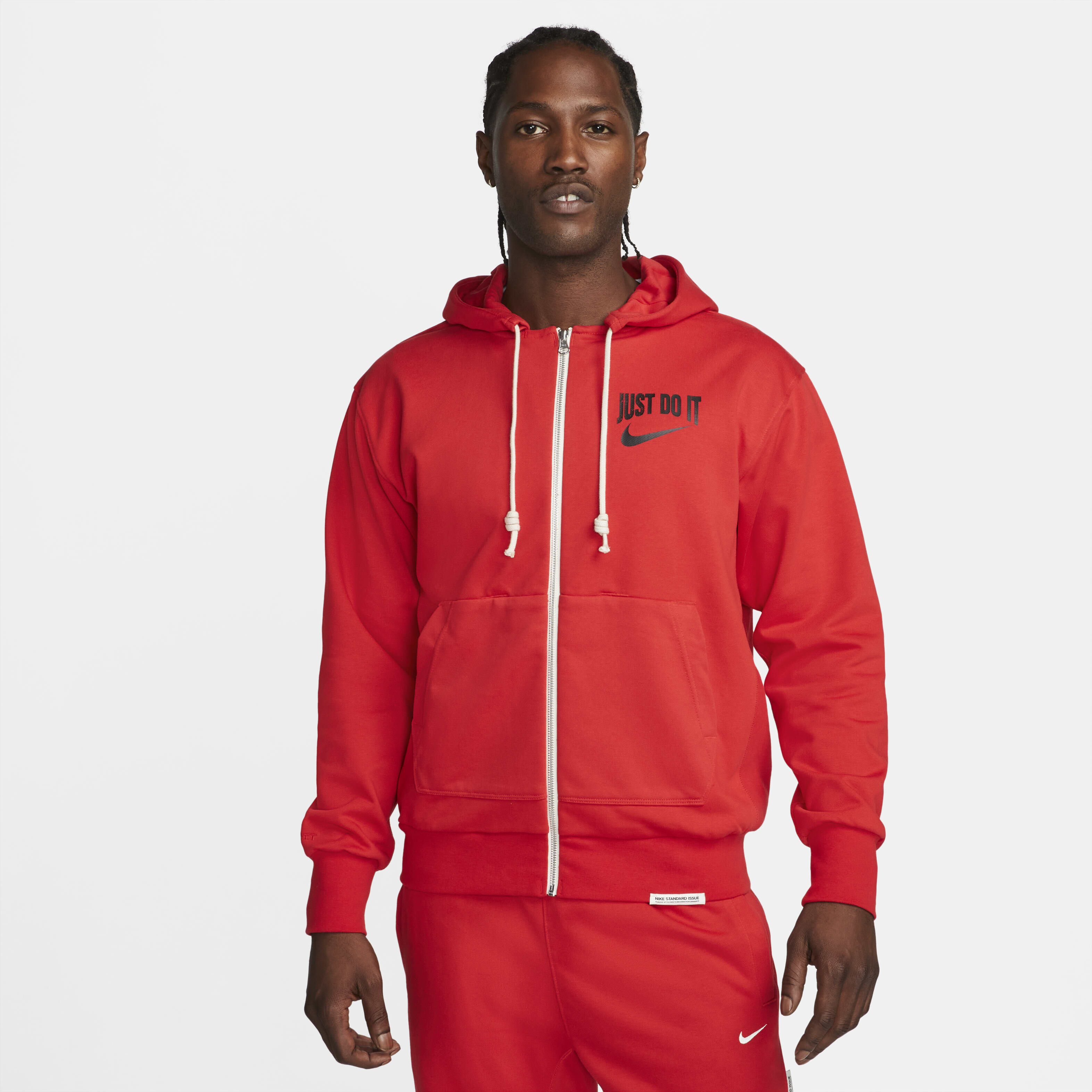 red nike hoodie just do it