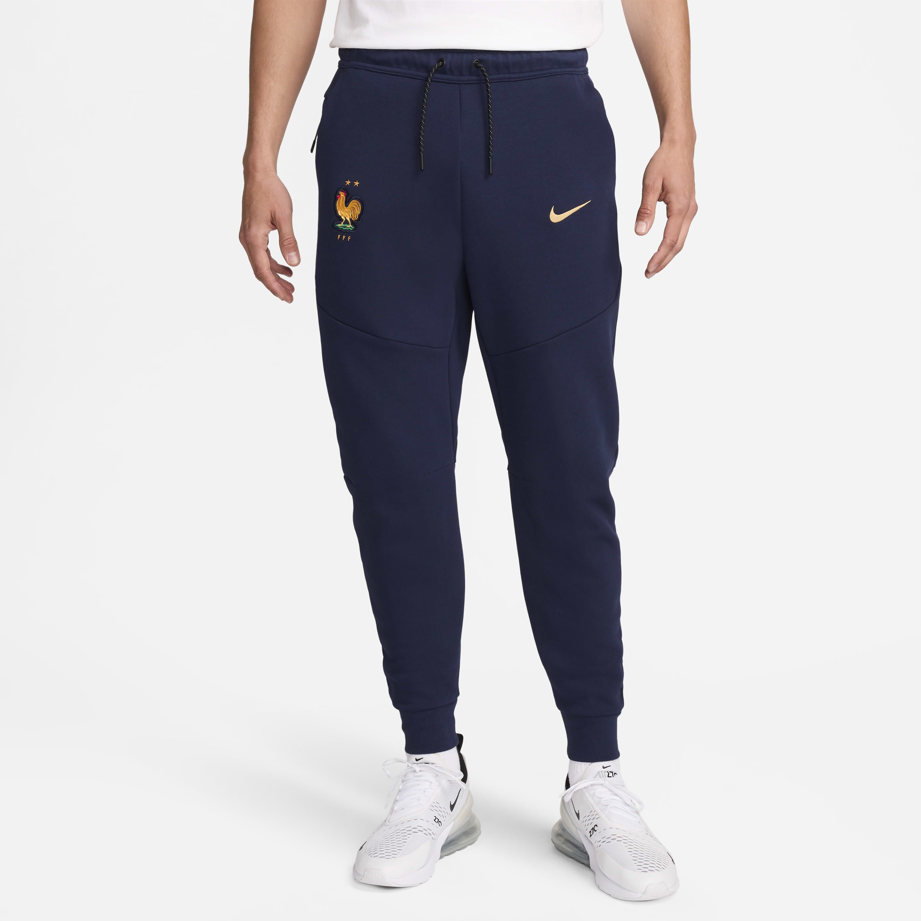 Buy FFF Tech Fleece Men s Nike Football Joggers Blackened Blue Club Gold Nike Saudi Official