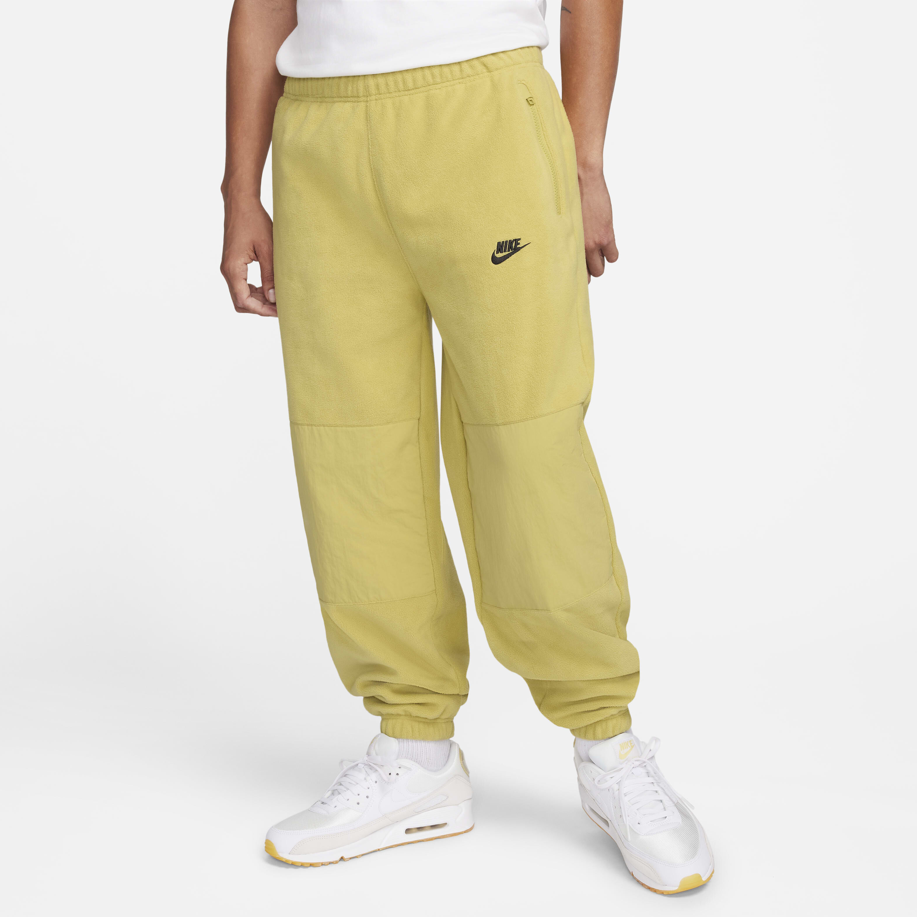 Nike tech fleece pants yellow best sale