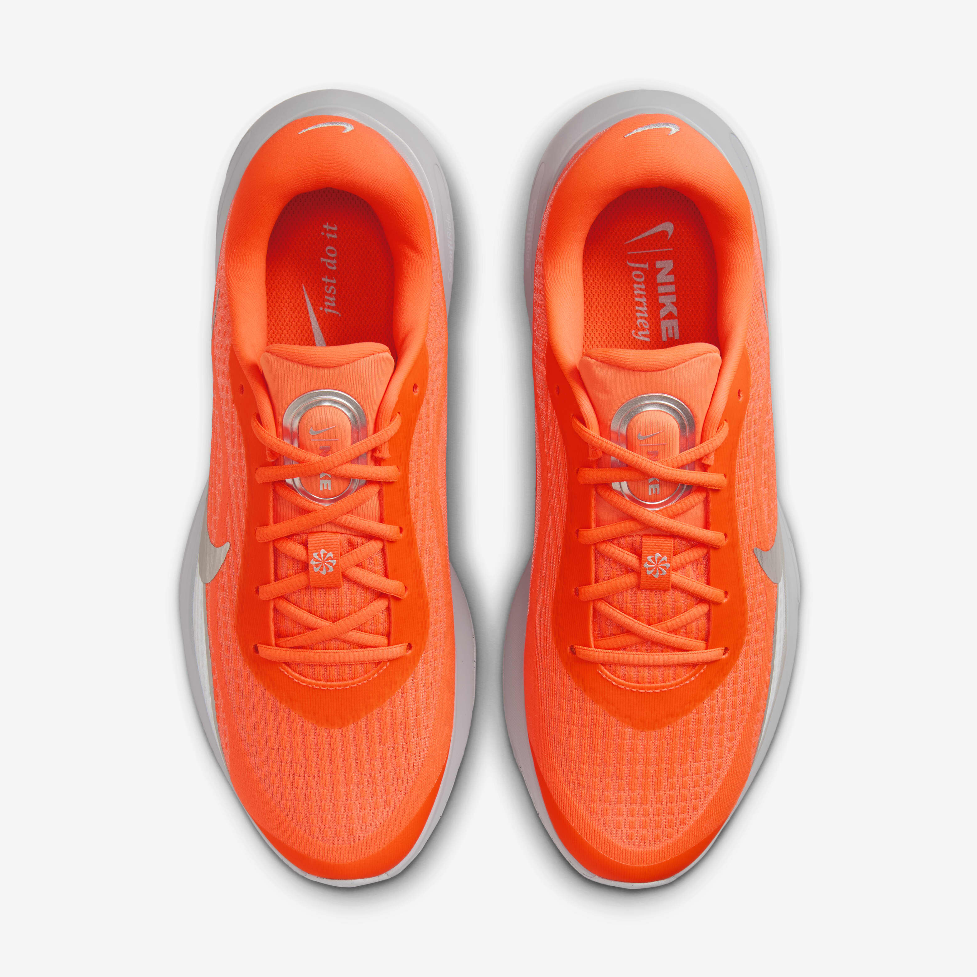 Buy Nike Journey Run PRM Men s Road Running Shoes Hyper Crimson Wolf Grey Safety Orange Metallic Silver Nike Saudi Official