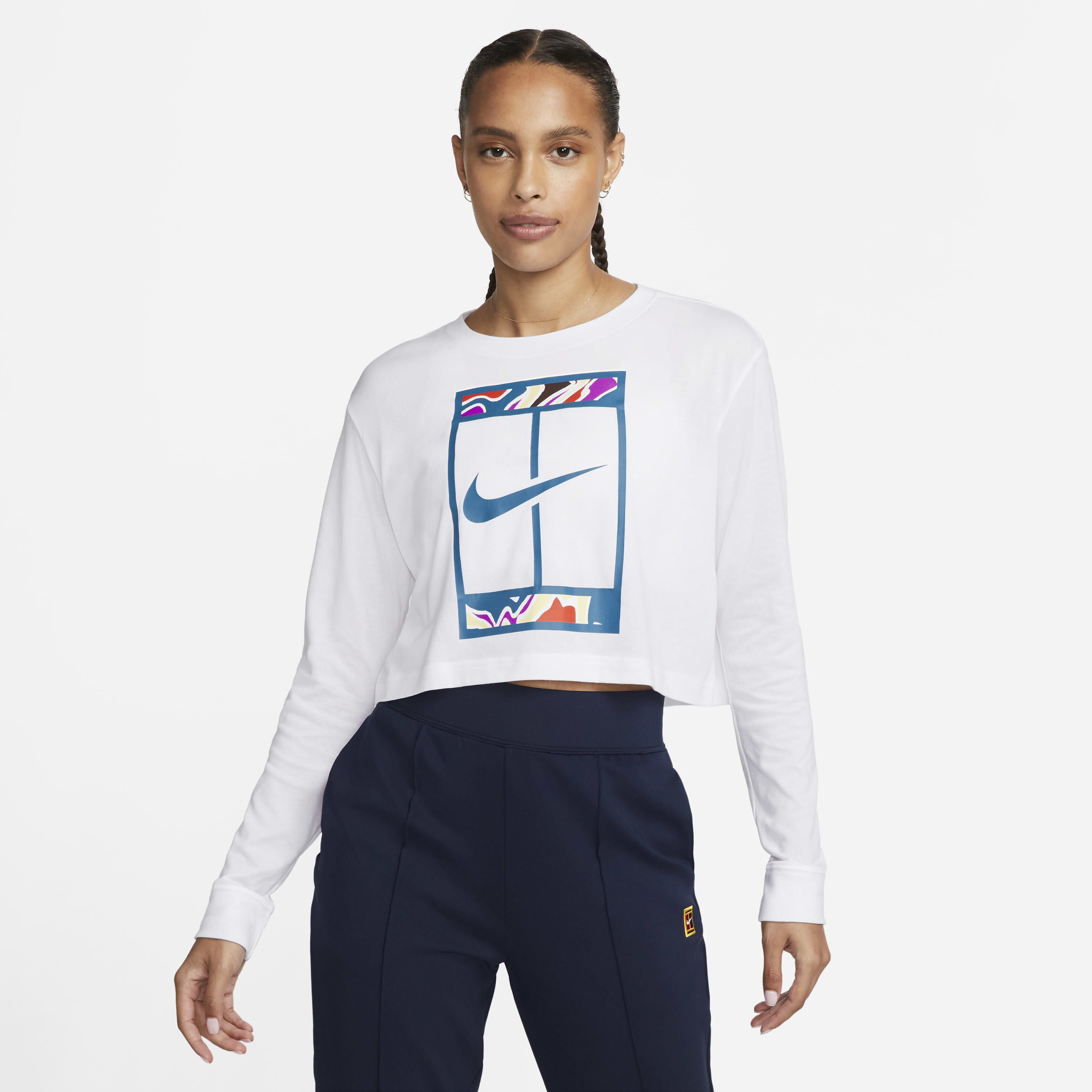 Nike dri fit cropped sweatshirt outlet