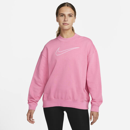 Training & Gym Hoodies & Sweatshirts-Nike, Nike Dri-FIT Get Fit, Women's Graphic Crew-Neck Sweatshirt